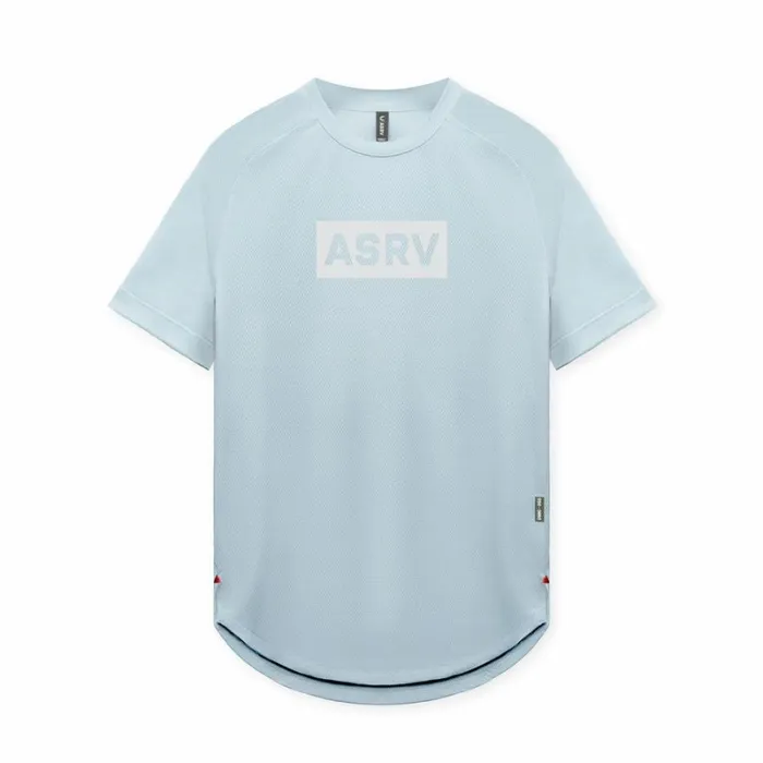 ASRV Short Sleeves Men AeroSilver Established Tee Light Sky