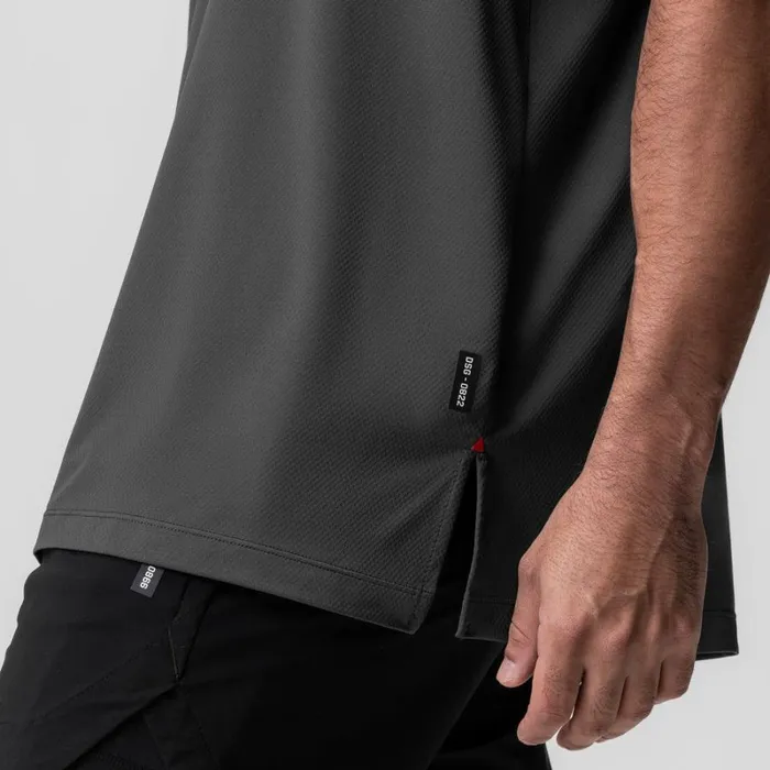 ASRV Short Sleeves Men AeroSilver Oversized Tee Space Grey