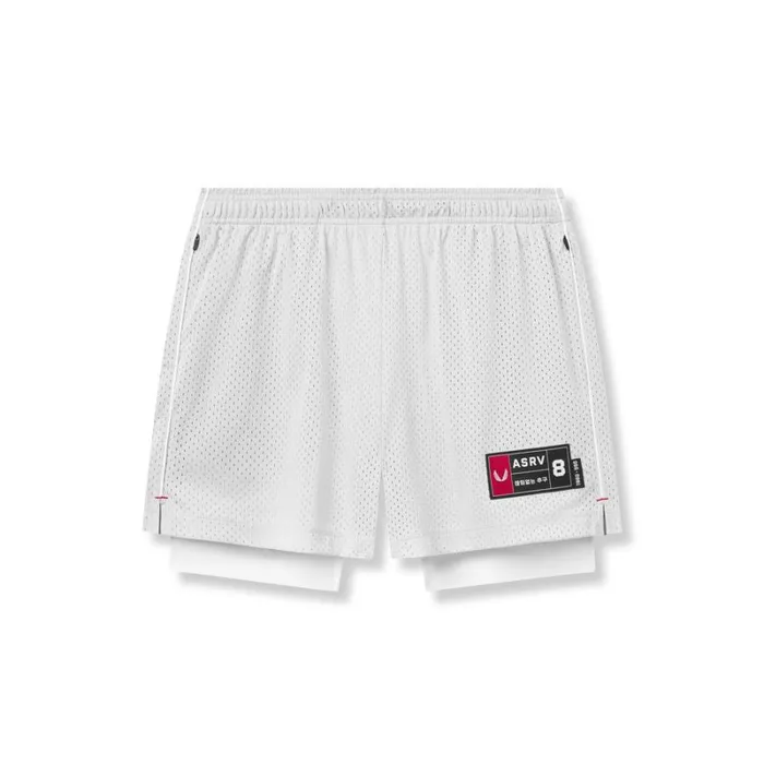 ASRV Shorts Men IonMesh 5034 Liner Short White