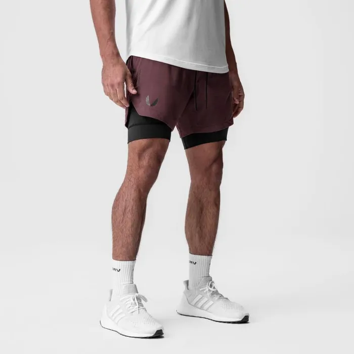 ASRV Shorts Men TetraLite 7034 Liner Short Plum 034wings034black