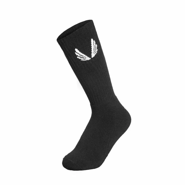 ASRV Socks and Underwear Men Essential Crew Socks 3 Pair Black