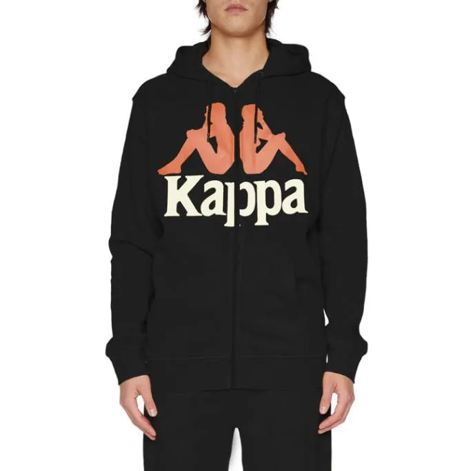 Authentic Awert 2 Hoodie 8211 Jet Black Jet Black Men Kappa Matching Sets