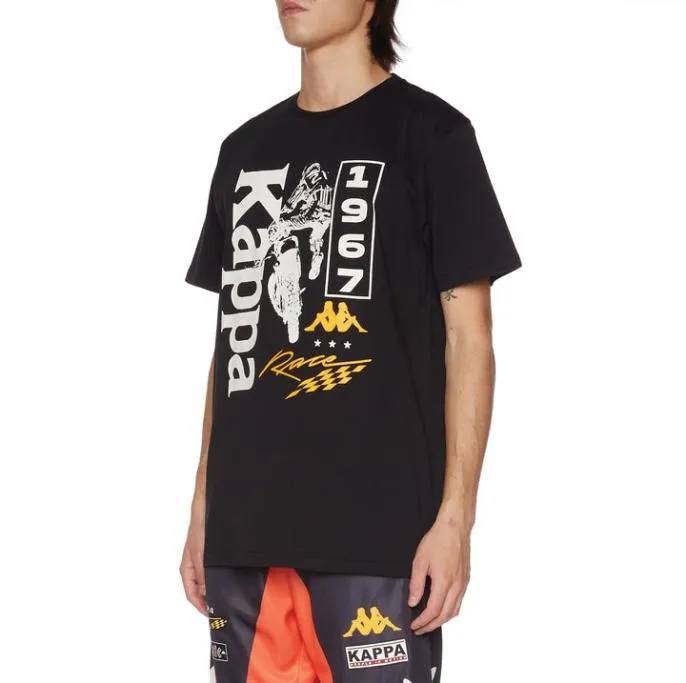 Authentic Mateo TShirt 8211 Jet Black Jet Black Men Kappa TShirts