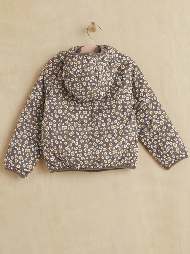 Avery Daisy Reversible Jacket Brown Girl Altar039d State Toddler 2T5T Avery Daisy Reversible Jacket Brown Girl Altar039d State Toddler 2T5T