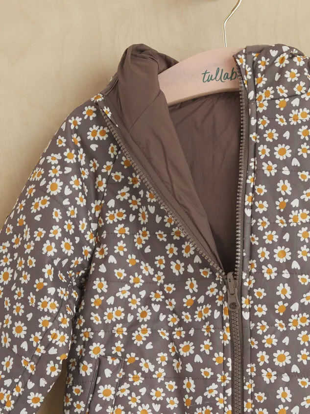 Avery Daisy Reversible Jacket Brown Girl Altar039d State Toddler 2T5T Avery Daisy Reversible Jacket Brown Girl Altar039d State Toddler 2T5T