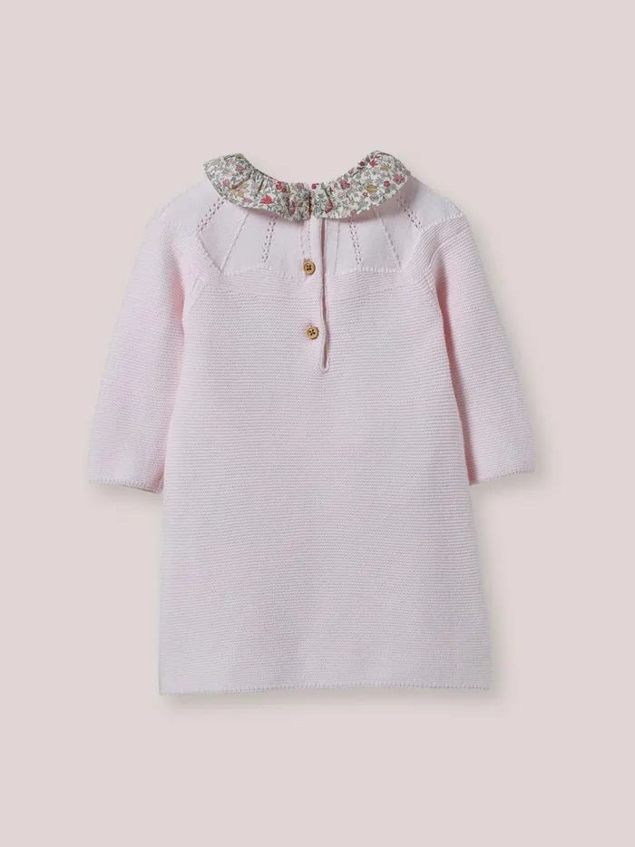 Baby Birth Cyrillus Knit Dress Collar Made With Liberty Fabric Lib Godington Park