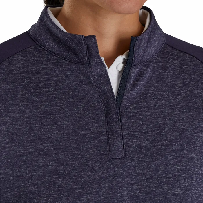 Base MidLayers Heather Block HalfZip MidLayer Women 8211 FootJoy Women