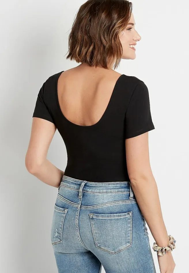 Basic Solid Fitted Tee Women Maurices Tops