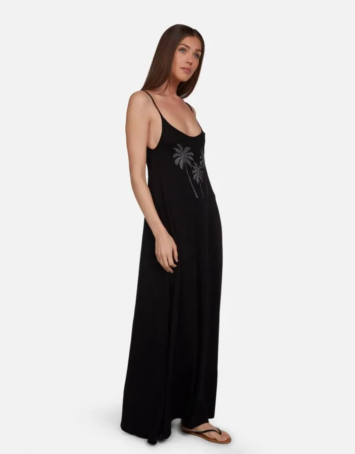 Berna Crystal Palm Trees Black Women Lauren Moshi Dresses