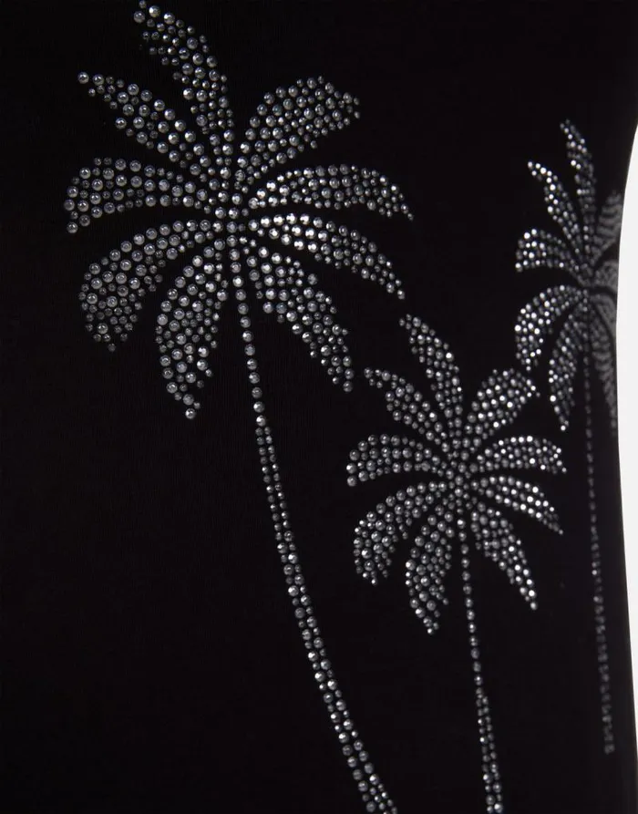 Berna Crystal Palm Trees Black Women Lauren Moshi Dresses