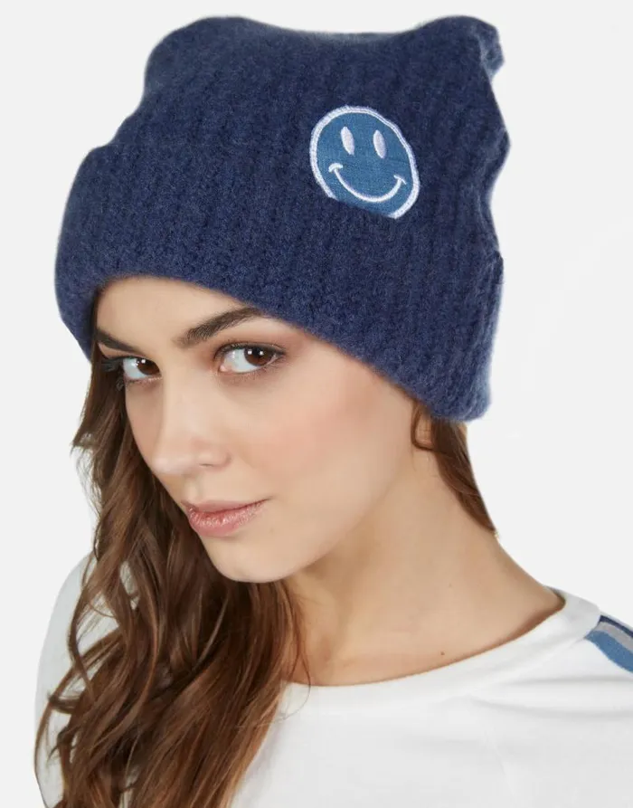 Blix Denim Happyface Navy Women Lauren Moshi Sweaters and Knits