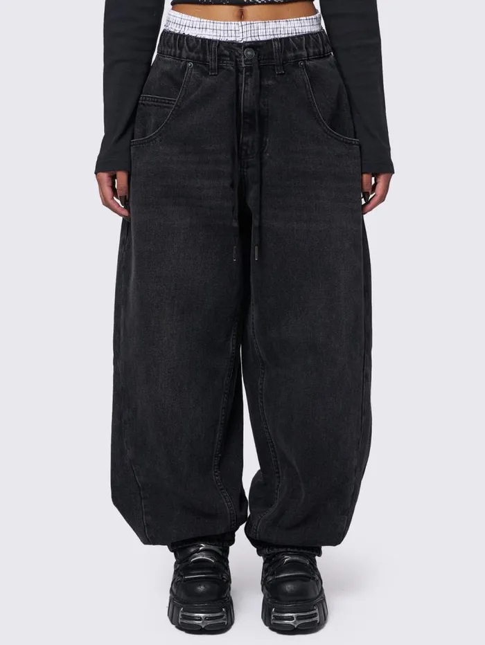Bloom Black Balloon Jeans Women Minga London Bottoms