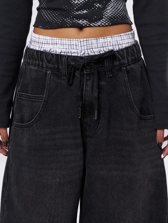 Bloom Black Balloon Jeans Women Minga London Bottoms Bloom Black Balloon Jeans Women Minga London Bottoms