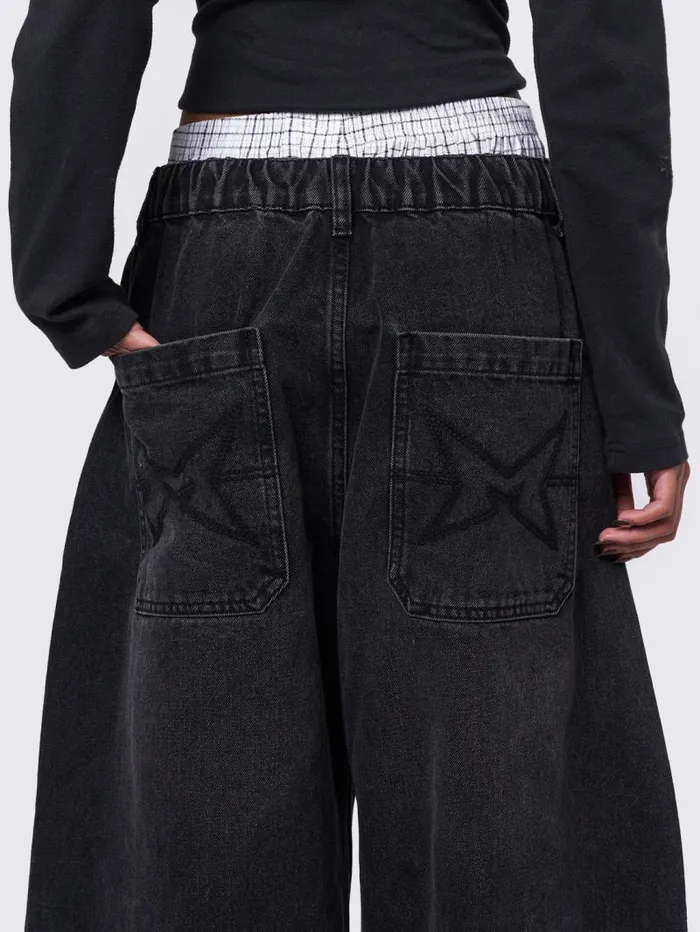 Bloom Black Balloon Jeans Women Minga London Bottoms Bloom Black Balloon Jeans Women Minga London Bottoms