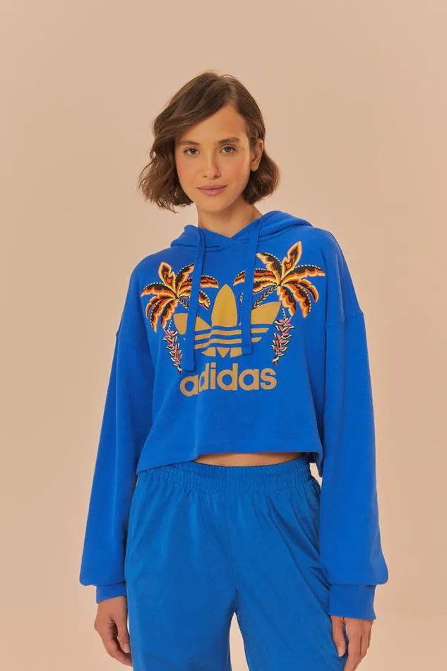Blue Adidas Farm Rio Sweatshirt Women FARM Rio Sweaters and Sweatshirts Blue Adidas Farm Rio Sweatshirt Women FARM Rio Sweaters and Sweatshirts
