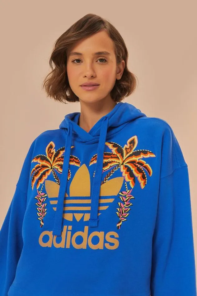 Blue Adidas Farm Rio Sweatshirt Women FARM Rio Sweaters and Sweatshirts Blue Adidas Farm Rio Sweatshirt Women FARM Rio Sweaters and Sweatshirts