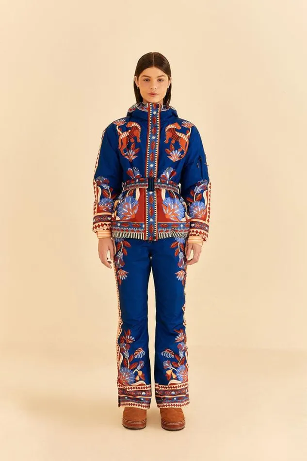 Blue Nature Beauty Ski Pants Women FARM Rio Pants