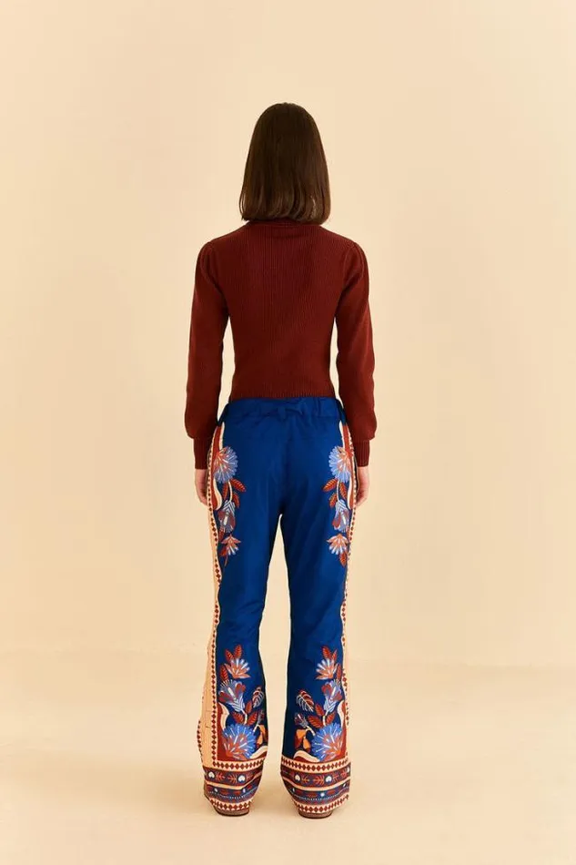Blue Nature Beauty Ski Pants Women FARM Rio Pants
