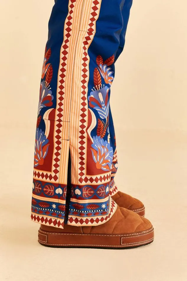 Blue Nature Beauty Ski Pants Women FARM Rio Pants