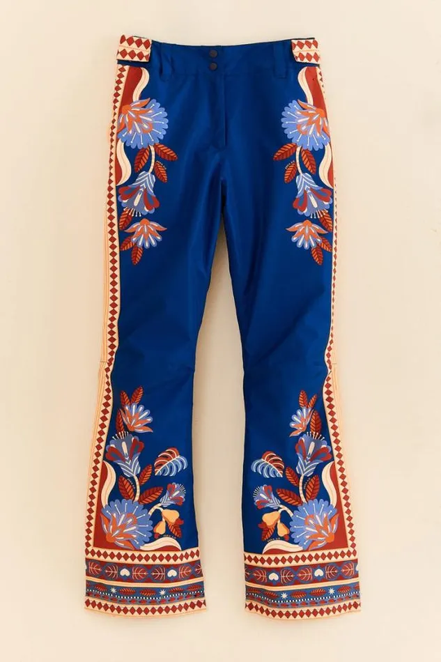 Blue Nature Beauty Ski Pants Women FARM Rio Pants