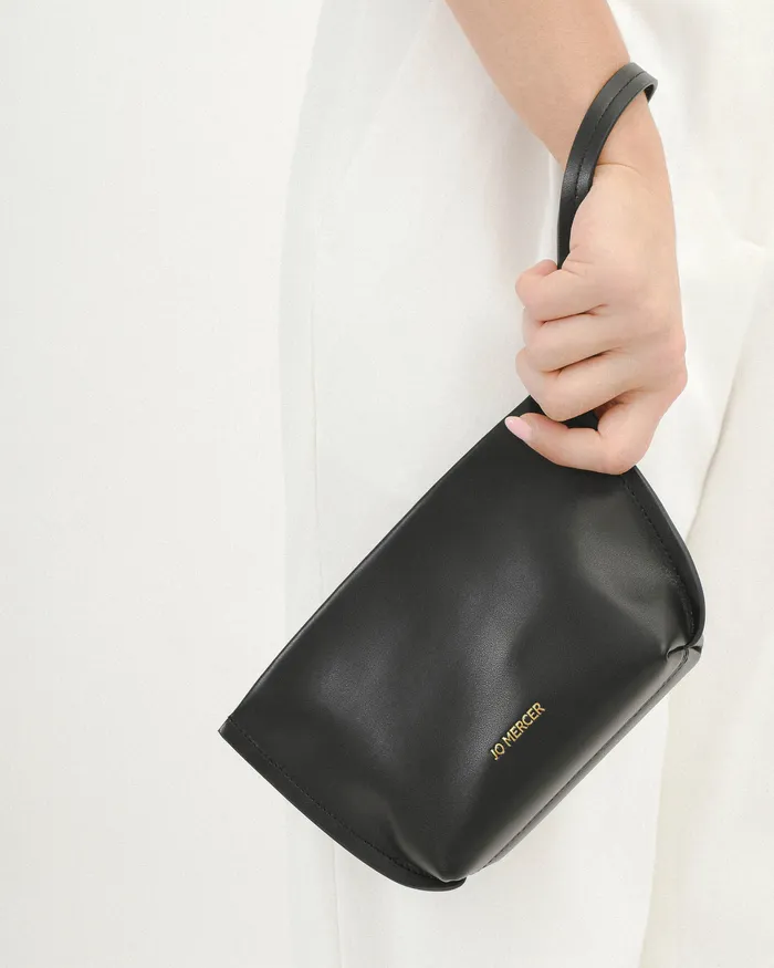 Bonito pouch bag black leather CLUTCHES jomercer Women Bonito pouch bag black leather CLUTCHES jomercer Women