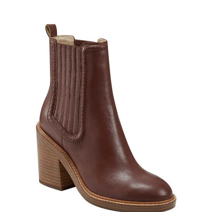 Booties Halida Tailored Bootie Dark Natural Marc Fisher Women