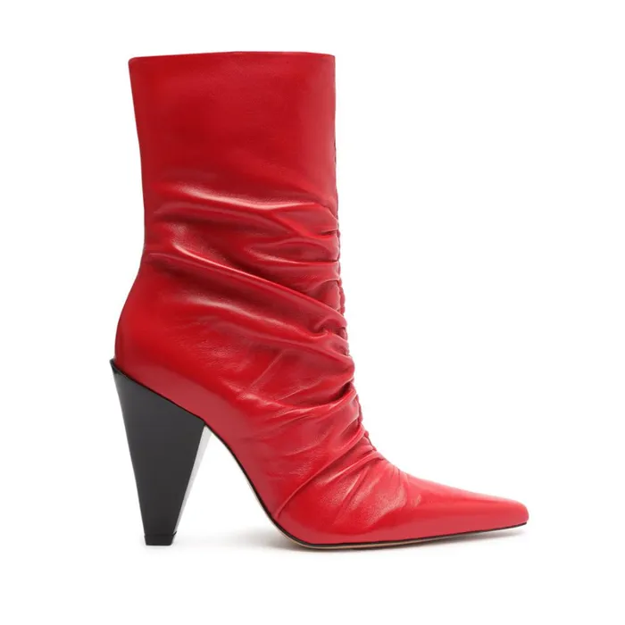 Boots Lynn Nappa Leather Bootie Red Schutz Shoes Booties