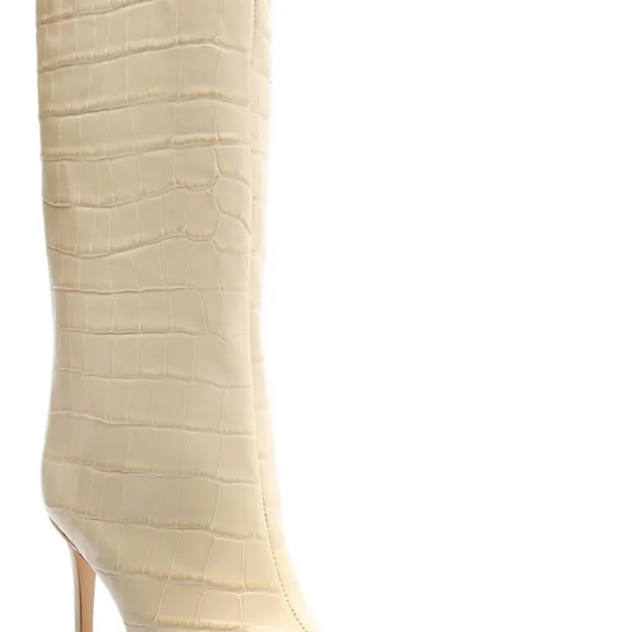 Boots Maryana CrocodileEmbossed Leather Boot Eggshell Schutz Shoes Boots Boots Maryana CrocodileEmbossed Leather Boot Eggshell Schutz Shoes Boots