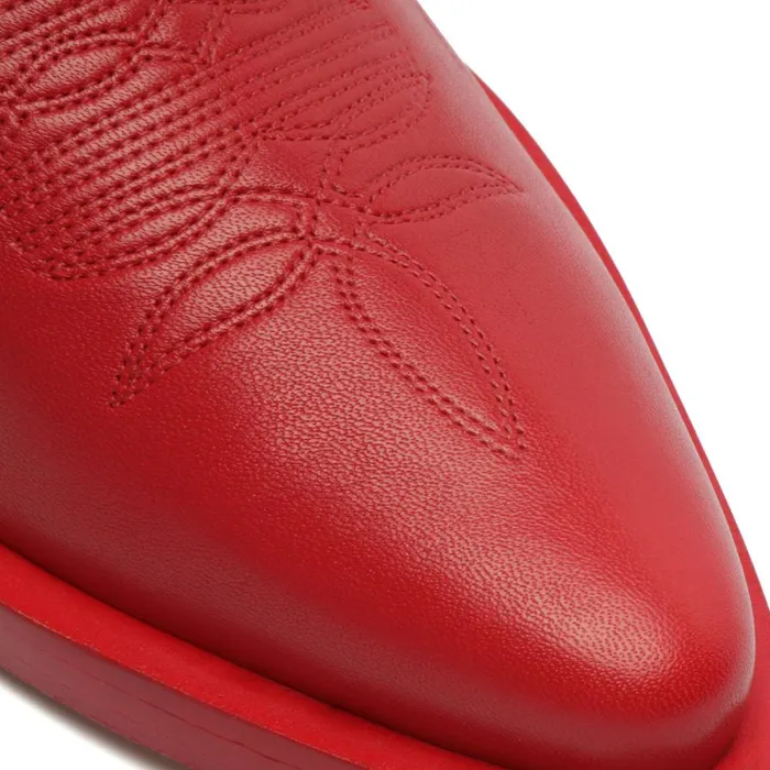 Boots Zachy Casual Leather Bootie Red Schutz Shoes Booties