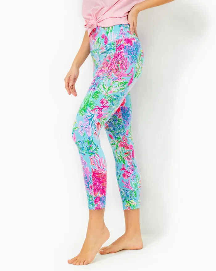Bottoms WomenHome and Gifts Lilly Pulitzer UPF 50 Luxletic 24034 Weekender HighRise Midi Legging Celestial Blue Cay To My Heart Bottoms WomenHome and Gifts Lilly Pulitzer UPF 50 Luxletic 24034 Weekender HighRise Midi Legging Celestial Blue Cay To My Heart