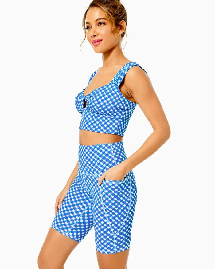 Bottoms WomenHome and Gifts Lilly Pulitzer UPF 50 Luxletic 8034 South Beach High Rise Bike Short Boca Blue Double Checking Bottoms WomenHome and Gifts Lilly Pulitzer UPF 50 Luxletic 8034 South Beach High Rise Bike Short Boca Blue Double Checking