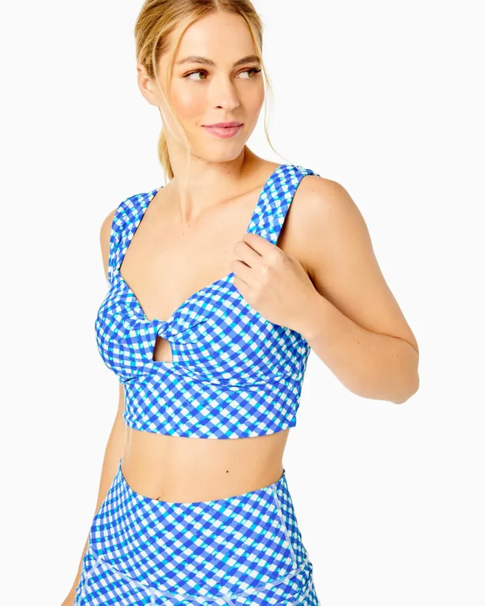 Bottoms WomenHome and Gifts Lilly Pulitzer UPF 50 Luxletic 8034 South Beach High Rise Bike Short Boca Blue Double Checking Bottoms WomenHome and Gifts Lilly Pulitzer UPF 50 Luxletic 8034 South Beach High Rise Bike Short Boca Blue Double Checking