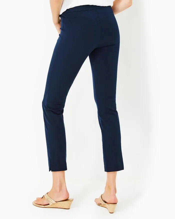 Bottoms Women Lilly Pulitzer 27034 Merrin HighRise BiStretch Pant Navy