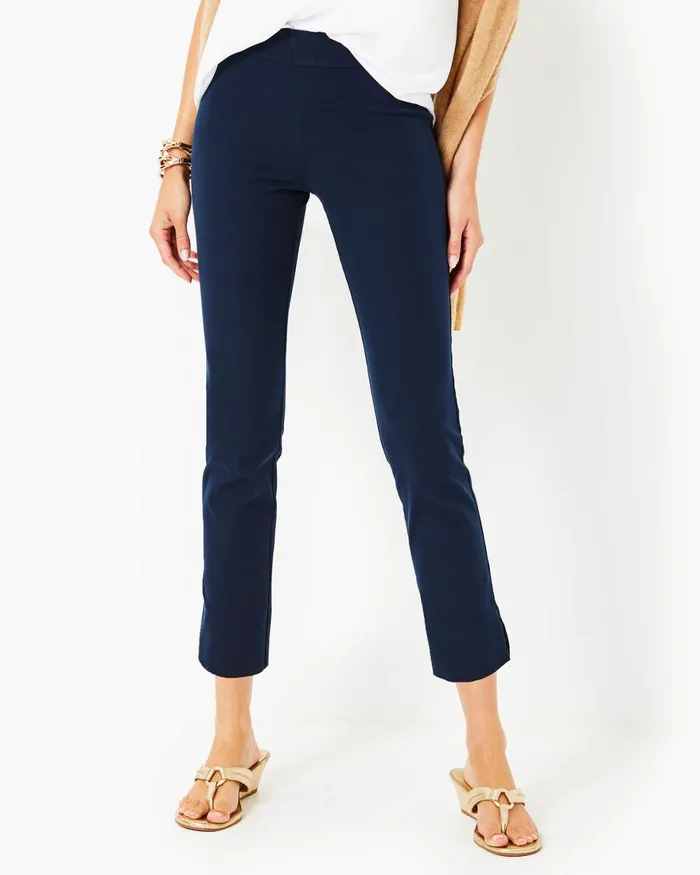 Bottoms Women Lilly Pulitzer 27034 Merrin HighRise BiStretch Pant Navy Bottoms Women Lilly Pulitzer 27034 Merrin HighRise BiStretch Pant Navy