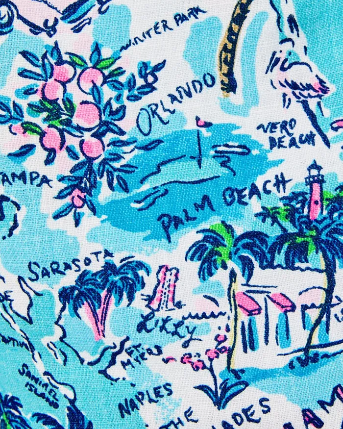 Bottoms Women Lilly Pulitzer 4034 Lilo Linen Short Amalfi Blue Lillys Roadtrip Bottoms Women Lilly Pulitzer 4034 Lilo Linen Short Amalfi Blue Lillys Roadtrip