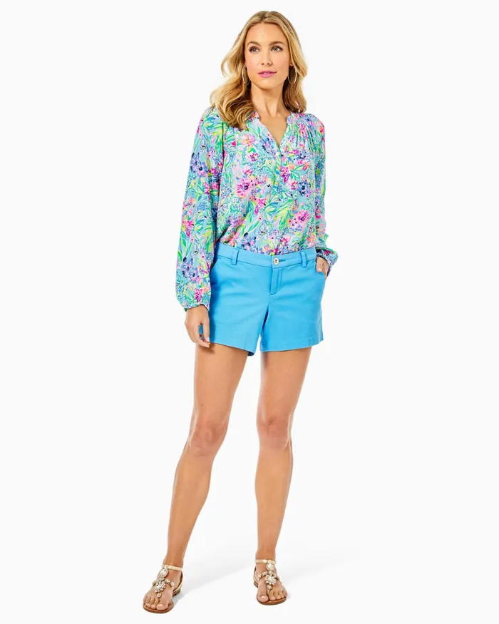 Bottoms Women Lilly Pulitzer 5034 Callahan Stretch Short Zanzibar Blue Bottoms Women Lilly Pulitzer 5034 Callahan Stretch Short Zanzibar Blue