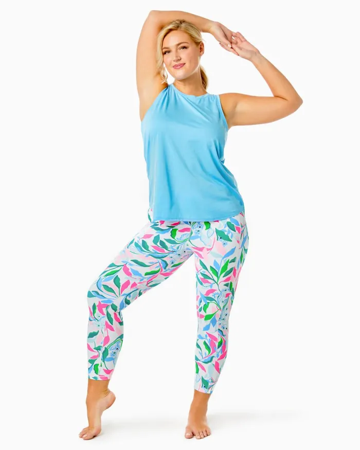 Bottoms Women Lilly Pulitzer UPF 50 Luxletic 24034 Weekender High Rise Midi Legging Resort White Holding Court Bottoms Women Lilly Pulitzer UPF 50 Luxletic 24034 Weekender High Rise Midi Legging Resort White Holding Court
