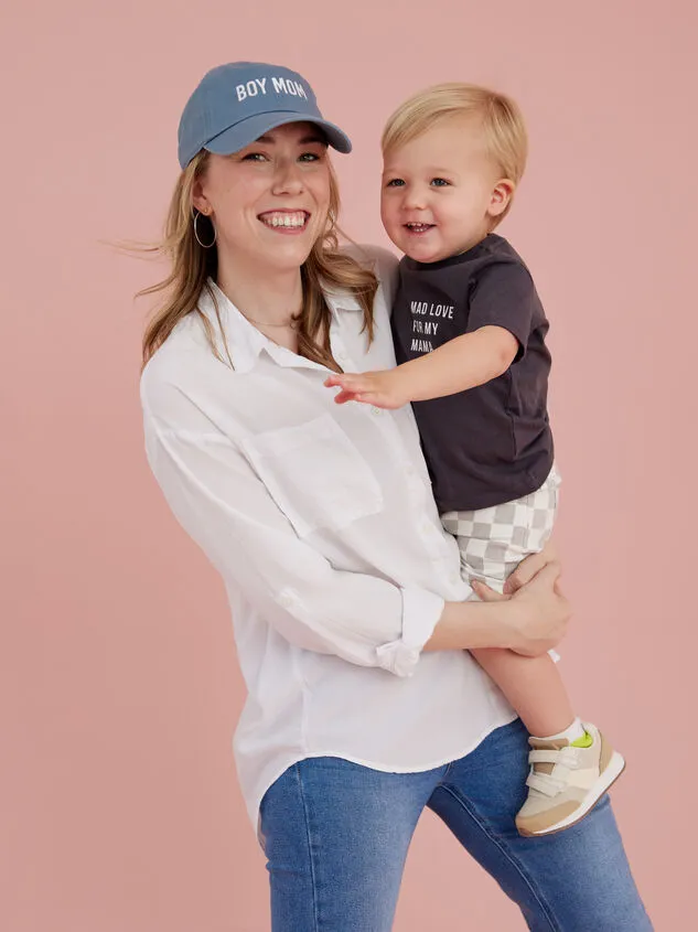 Boy Mom Baseball Hat Vintageblue Women Altar039d State Mama
