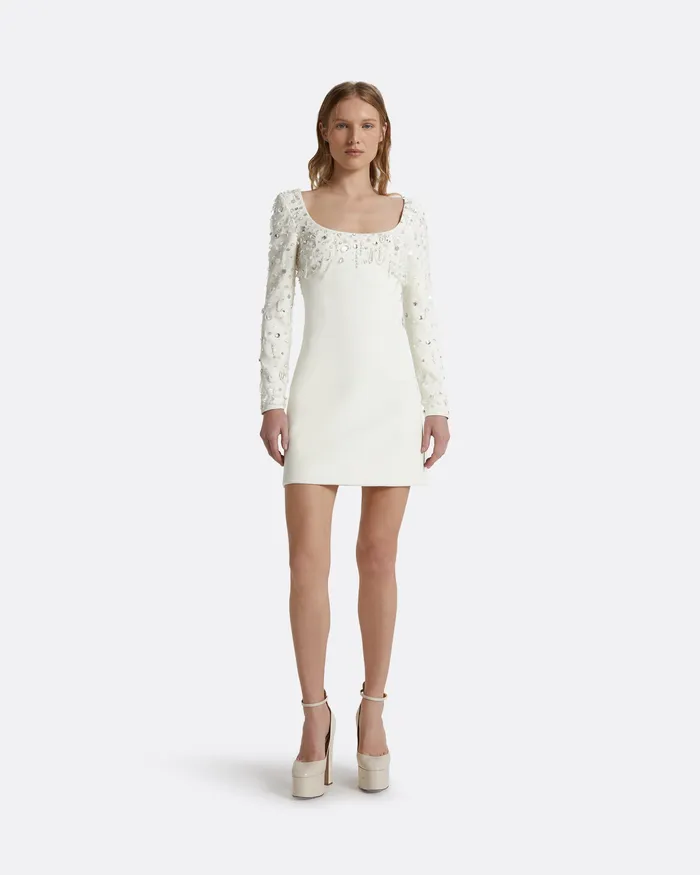 Bridal Women Susa Ivory Short Dress Ivory Safiyaa