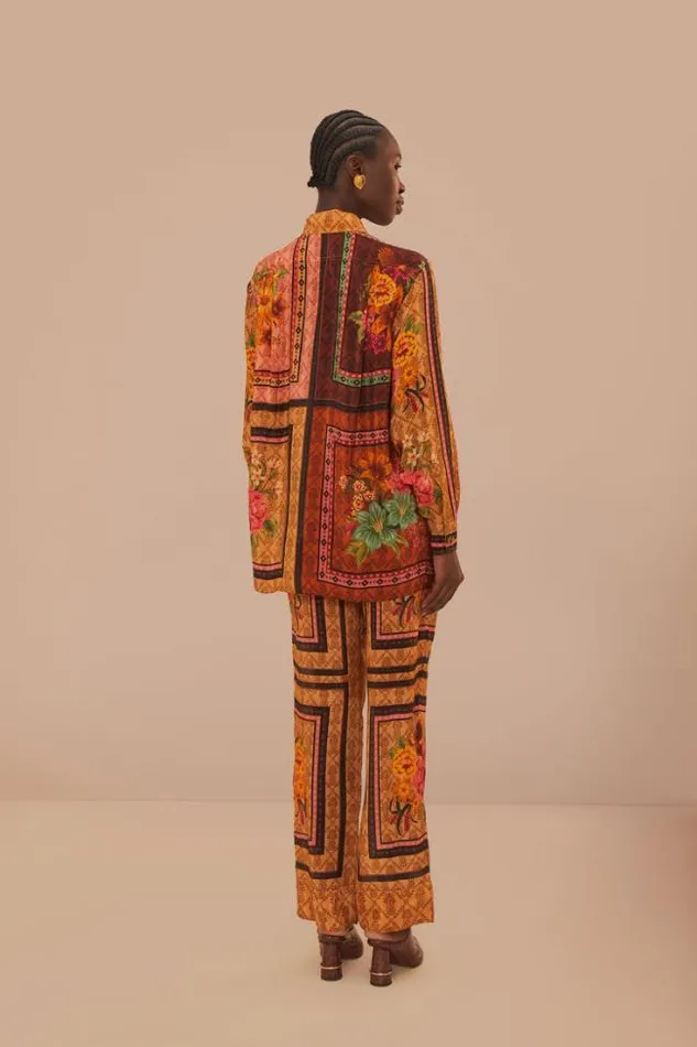 Brown Charming Garden Scarves Pants Women FARM Rio Pants