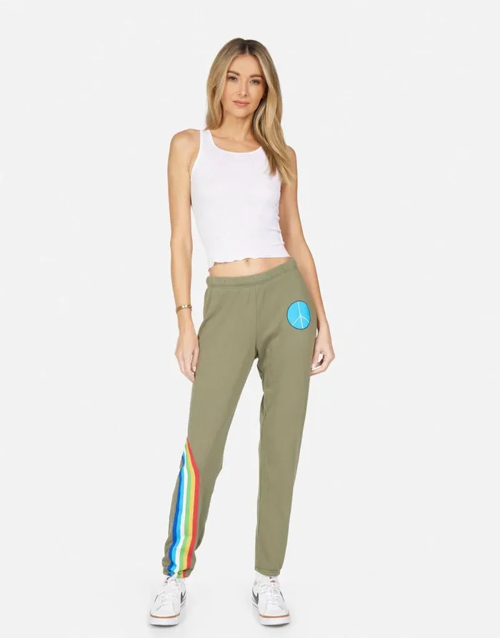 Brynn Elements Daisy Military Women Lauren Moshi Long Sweatpants