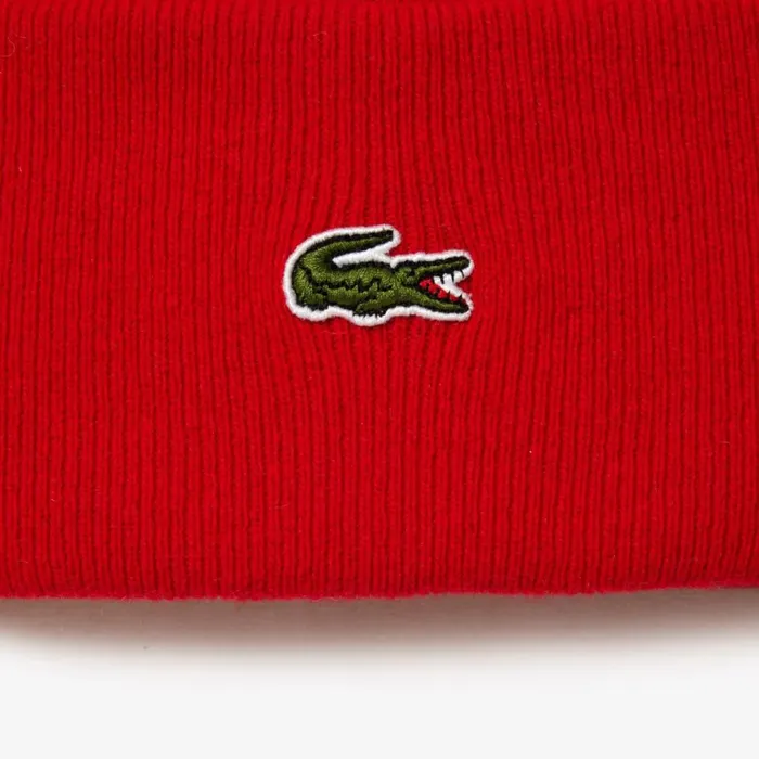 Caps and Hats MenWomen Lacoste Unisex Wool Beanie Red 240
