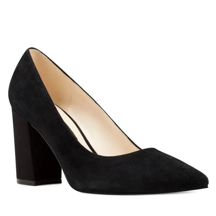 Cara Dress Pumps Black Suede Women Nine West Heels Cara Dress Pumps Black Suede Women Nine West Heels