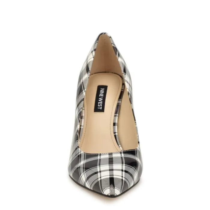 Cara Dress Pumps Blackwhite Patent Plaid Women Nine West Heels Cara Dress Pumps Blackwhite Patent Plaid Women Nine West Heels