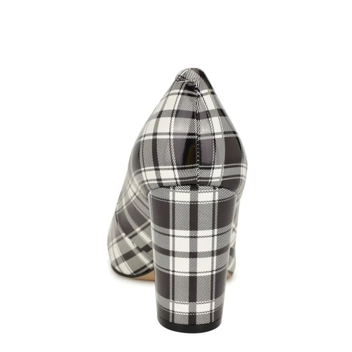 Cara Dress Pumps Blackwhite Patent Plaid Women Nine West Heels Cara Dress Pumps Blackwhite Patent Plaid Women Nine West Heels