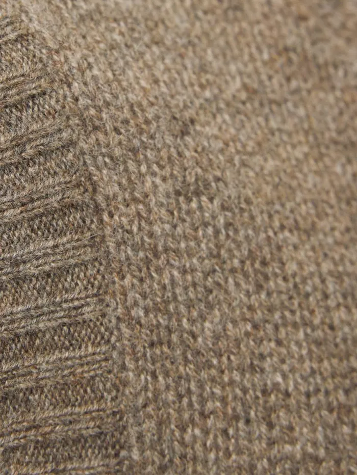 Cashmere Crew Neck Tank Brown Women Jigsaw Knitwear and Cashmere