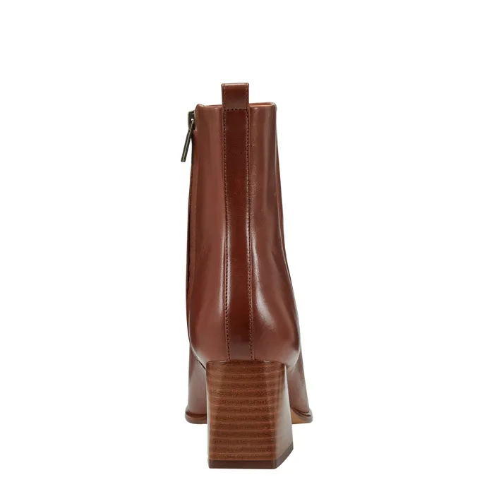 Casual Boots Women Floria Square Toe Bootie Tan Leather Marc Fisher
