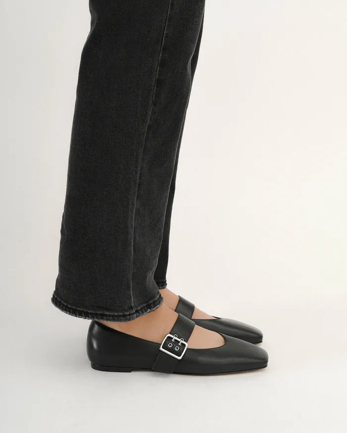 CASUAL Women Sarah casual flats black leather jomercer CASUAL Women Sarah casual flats black leather jomercer