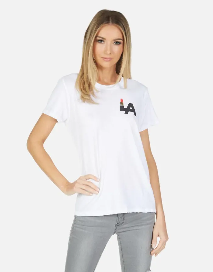 Cecilia Lipstick LA White Women Lauren Moshi Short Sleeve