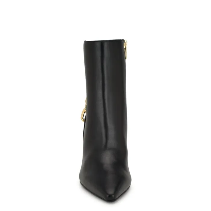 Chaine Pointy Toe Dress Booties Black Smooth Women Nine West Boots and Booties Chaine Pointy Toe Dress Booties Black Smooth Women Nine West Boots and Booties